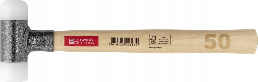 Offer: PB SWISS TOOLS PB 300.6 Młotek bezodrzutowy z miękkimi obuchami nylon 50mm