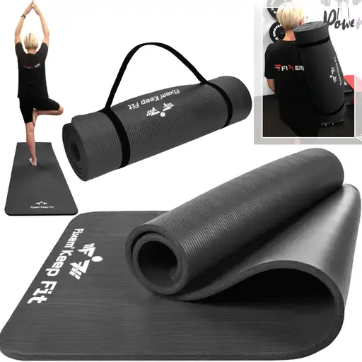 Produkt: MATA DO JOGI 1,5cm CZARNA 190x63cm