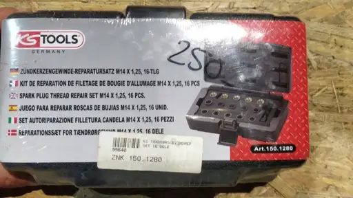 Product: KS TOOLS 150.1280 Zestaw do naprawy gwintu świecy