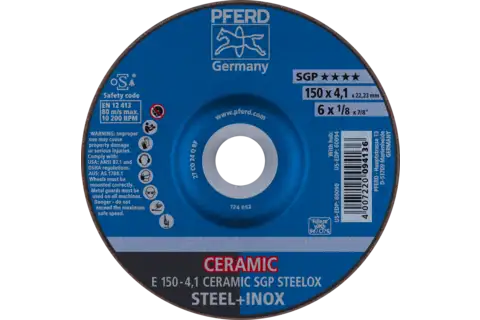 Prodotto: Ściernica tarczowa do zdzierania E 150 × 4,1 × 22,23 mm 