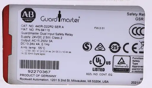 Product: ALLEN-BRADLEY 440R-D22R2  PN-94110 94110 ! NEW !