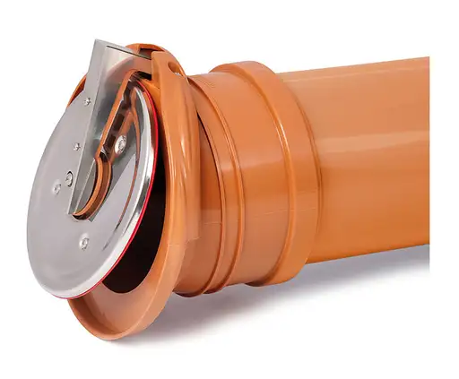 Produkt: Zasuwa burzowa 200 końcowa, do kanalizacji zewnętrznej