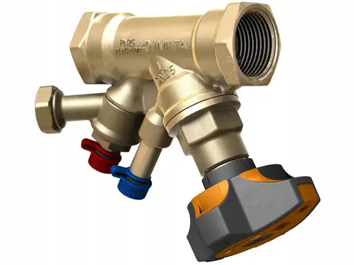 Produkt: Zawór równoważący STAD DN 32 z odwodnieniem 3/4 cala