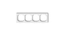 Product: DECO Ramka uniwersalna poczwórna z tworzywa DECO Soft biały DRSO-4