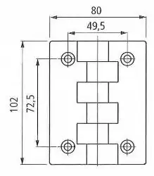 Product: CZARNY ZAWIAS POLIAMIDOWY 170'