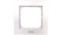 Prodotto: AS Ramka pojedyncza do łączników IP44 srebro RH-1G/18