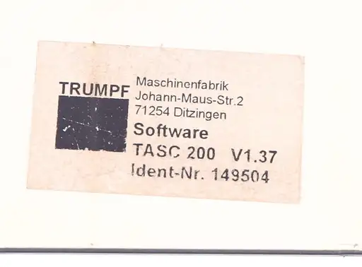 Product: TRUMPF TASC 200 V1.37 149504
