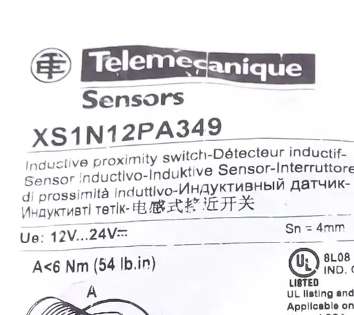 Product: TELEMECANIQUE XS1N12PA349 PNP Sn=4mm M12 2M ! NEW !