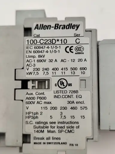 Product: Stycznik Allen-Bradley 100-C23D*10 C 11kW + Styk 100-F B