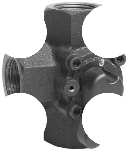 Product: Zawór 3-drogowy, mieszający, DN 32 Kvs 16