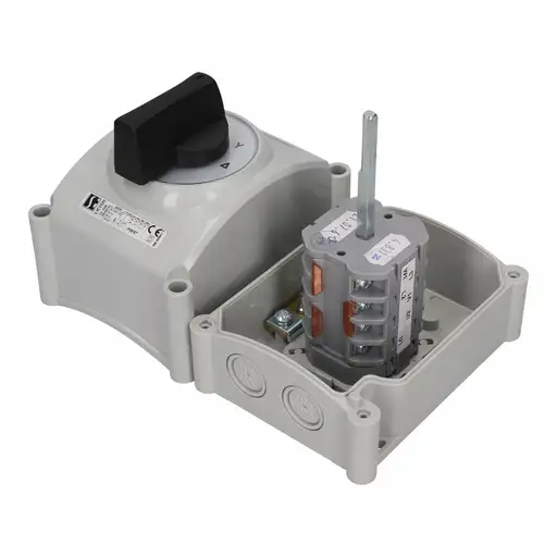 Product: Łącznik krzywkowy 63A, przełącznik zmiany kierunku obrotów L-0-P, w obudowi