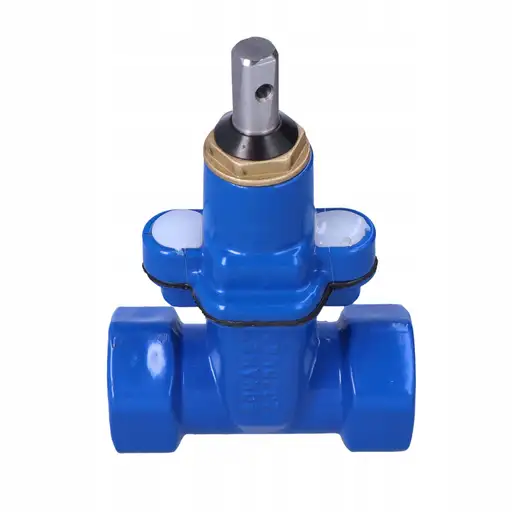 Produkt: Zasuwa do wody gwintowana ZG2 DN40 z miękkim uszczelnieniem, PN16, GJS-żeli