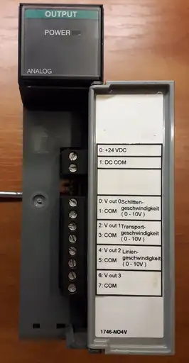 Product: Allen-Bradley Allen Bradley AB SLC 500 SLC500 1746-NO4V ANALOG OUTPUT