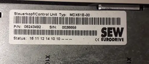 Product: Falownik SEW MDX61B0150-503-4-00 08279640 MDX60A0150-503-4-00 08227136 15kW