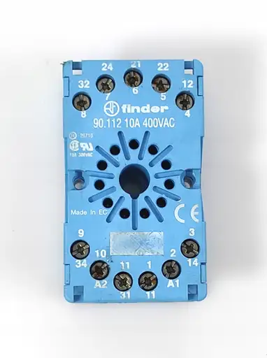 Product: FINDER 90.112 GNIAZDO DO PRZEKAŹNIKA 10A 400VAC