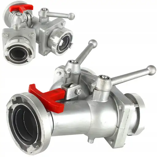 Prodotto: ROZDZIELACZ KULOWY z 3" na 2x2" ZŁĄCZE STRAŻACKIE