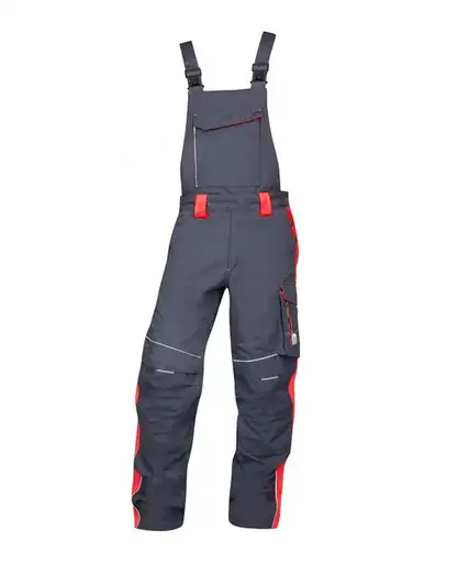 Prodotto: Spodnie ogrodniczki ARDON®NEON szaro-czerw  64