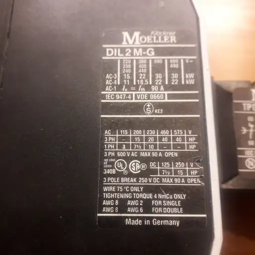 Product: Stycznik MOELLER DIL 2 M-G + Przekaźnik czasowy Moeller TPD 11 DIL