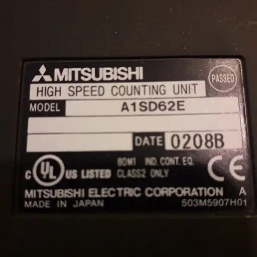 Product: Mitsubishi A1SD62E HIGH SPEED COUNTING UNIT
