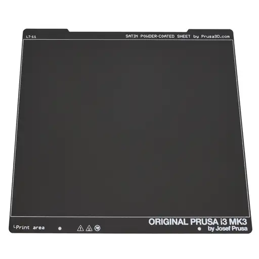 Product: Płyta Prusa ze stali sprężynowej pokryta dwustronnie PEI napylanym pro