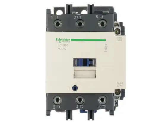 Produkt: Stycznik mocy TeSys D AC3 80A 3P 1NO 1NC cewka 230VAC zaciski skrzynkowe