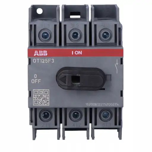Product: Rozłącznik izolacyjny OT125F3, 125A, 3-biegunowy, bez wałka i rączki