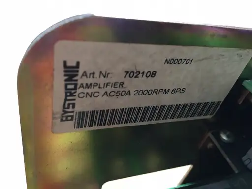 Product: BYSTRONIC 702108 SERVO AMPLIFIER CNC AC50A