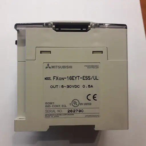 Product: MITSUBISHI FXON-16EYT-ESS/UL TRANSISTOR BLOCK PROGRAMMABLE CONTROLLER