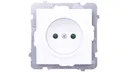 Prodotto: AS Gniazdo pojedyncze b/u z przesłonami białe GP-1GP/m/00