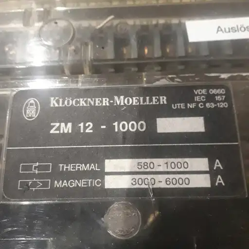 Product: 1000 AMPER !!! WYŁĄCZNIK MOCY KLOCKNER MOELLER ZM12 - 1000 ZM 12 1000A