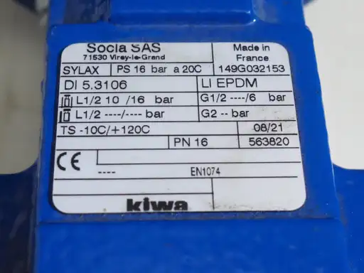 Product: Zawór motylkowy DN 150 PN 16 Socla Sylax przepustnica międzykołnierzow