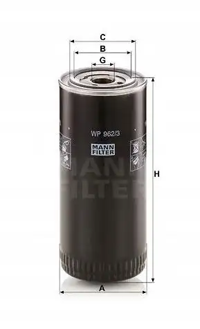 Product: Filtr paliwa Mann-Filter WP962/3X