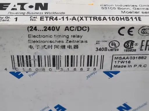 Product: Elektroniczny przekaźnik czasowy 1W opóźnione załączenie ETR4-11-A