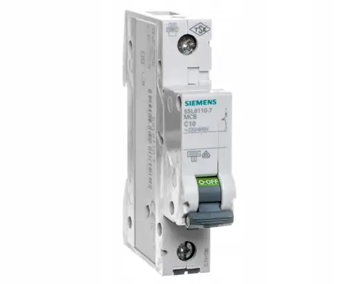 Produkt: Wyłącznik nadprądowy 1P C 10A 6kA 5SL6110-7 Siemens