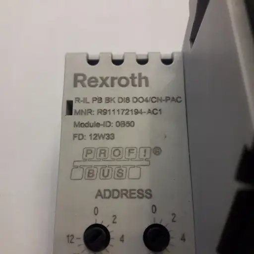 Product: REXROTH 7261 X7P MODULE-ID: 0B50 R-IL PB BKDI8 DO4/CN-PAC R911172194-AC1