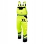 Product: DEDRA BH81SO1-XL Spodnie odblaskowe ogrodniczki ŻÓŁTE rozm. XL / 56