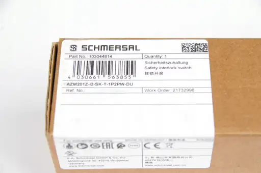 Product: Schmersal AZM201Z-I2-SK-T-1P2PW-DU 103044814 Safety Interlock Switches