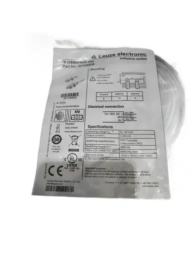 Product: Leuze electronic 50109658 - czujnik zbliżeniowy