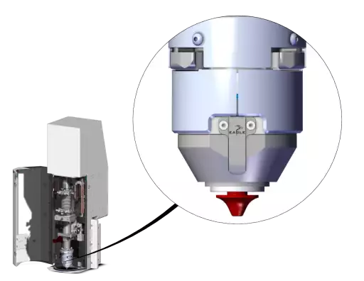 Product: Single chrome nozzle 1.0 s for the eVa cutting head