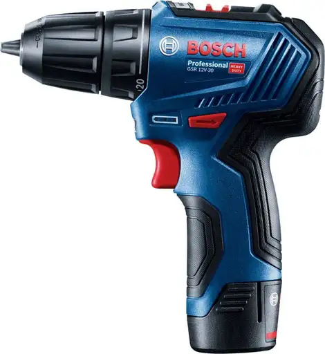Product: BOSCH GSR12V-30 Wiertarko-wkrętarka 12V 2x akumulator 2.0Ah + walizka