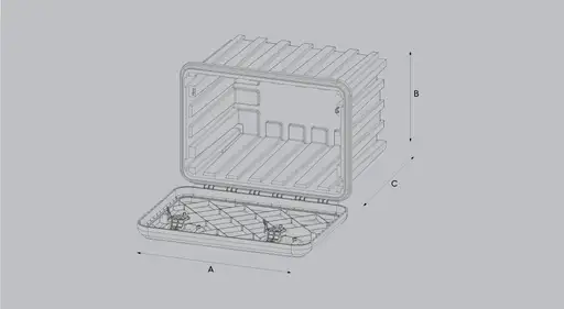 Produkt: Skrzynka narzędziowa na pasy 1000x460 TIR BUS