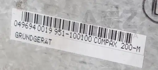 Produkt: HAUSER  POWER SUPPLY  049694 0025 951-100100 COMPAX 200-M GRUNDGERAT