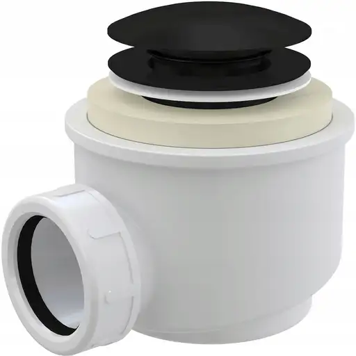 Produkt: Syfon brodzikowy Clik-Clak, czarny mat