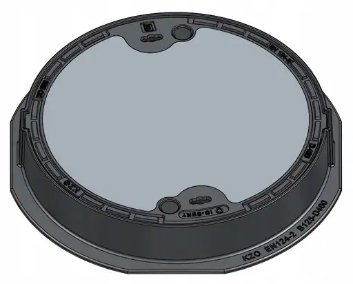 Produkt: Właz betonowany okrągły DO600 H150, KL.D400 (40T), niemalowany (surowy)