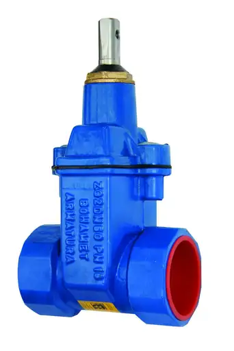 Produkt: Zasuwa do wody gwintowana ZG2 DN40 z miękkim uszczelnieniem, PN16, GJS-żeli