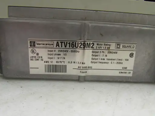 Product: Falownik TELEMECANQUE ATV16U29M2 1,5 kw