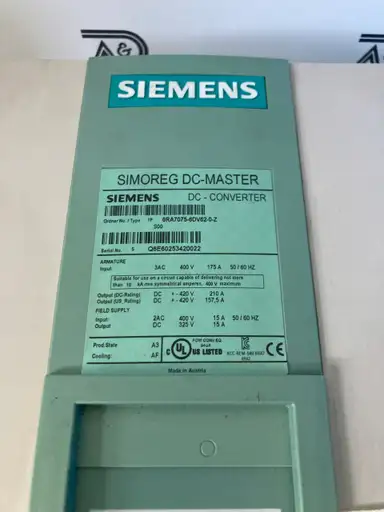 Product: Sterowanie drzwiczki do Siemens 6RA7075-6DV62-0-Z, 6RA7075-6DV62-0