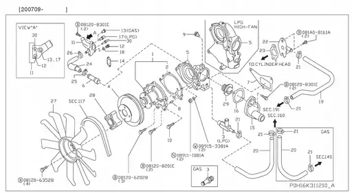 Product: KRÓCIEC WODY SILNIK K21/K25 WÓZEK WIDŁOWY HC HANGCHA