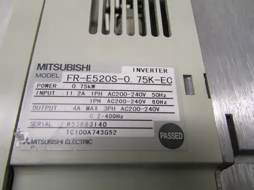 Product: Falownik MITSUBISHI FR-E520S-0,75K-EC 0,75 kw inverter