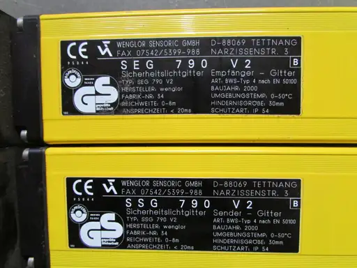 Prodotto: Kurtyna bezpieczenstwa WENGLOR SEG 790 V2 SSG 790